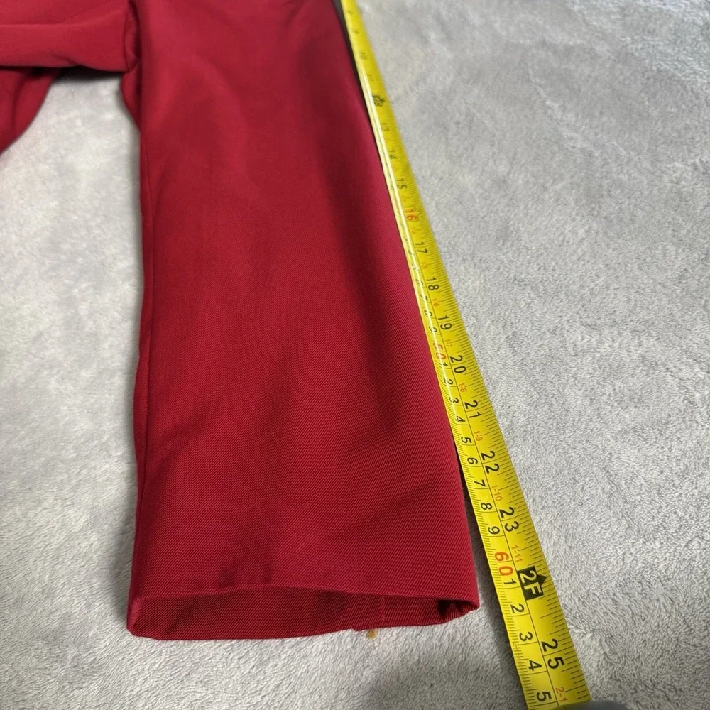 Vintage Brooks Brothers 100% Wool Skirt Suit Women 12 Red Gold Button USA